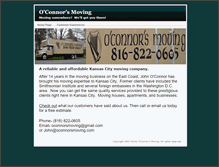 Tablet Screenshot of oconnorsmoving.com